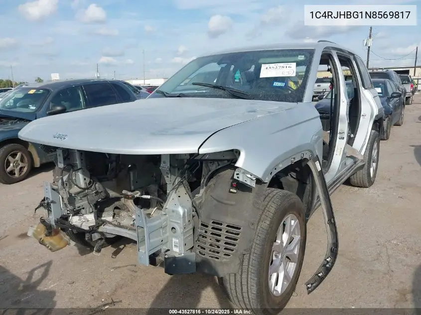 1C4RJHBG1N8569817 2022 Jeep Grand Cherokee Limited 4X4