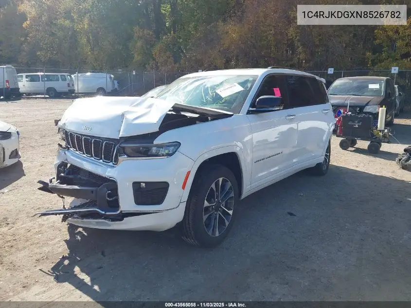 1C4RJKDGXN8526782 2022 Jeep Grand Cherokee L Overland 4X4
