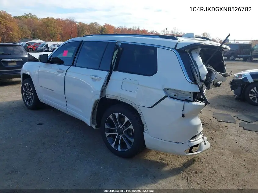 1C4RJKDGXN8526782 2022 Jeep Grand Cherokee L Overland 4X4
