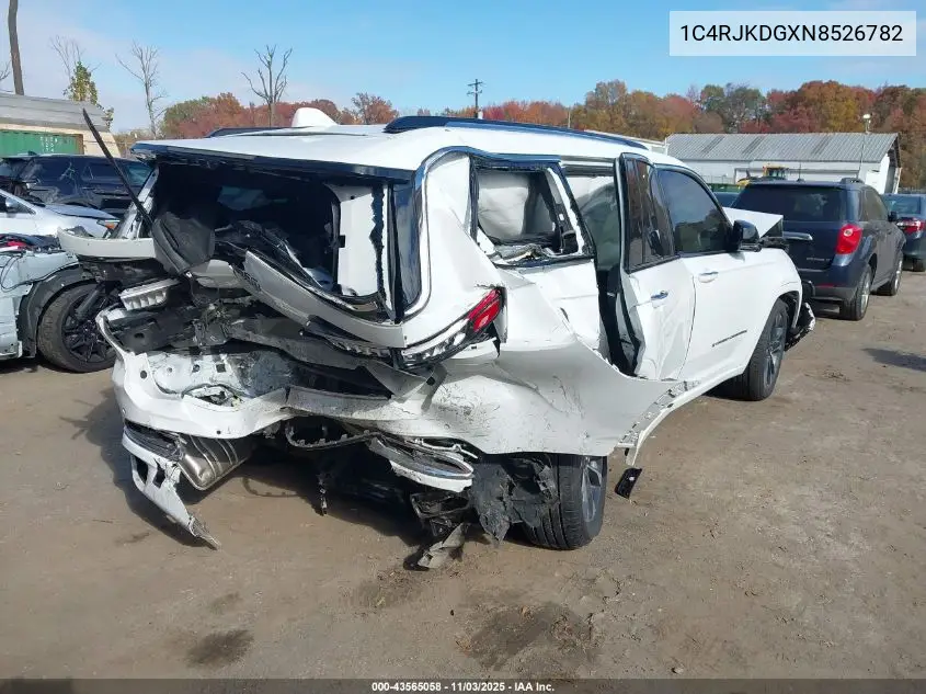 1C4RJKDGXN8526782 2022 Jeep Grand Cherokee L Overland 4X4