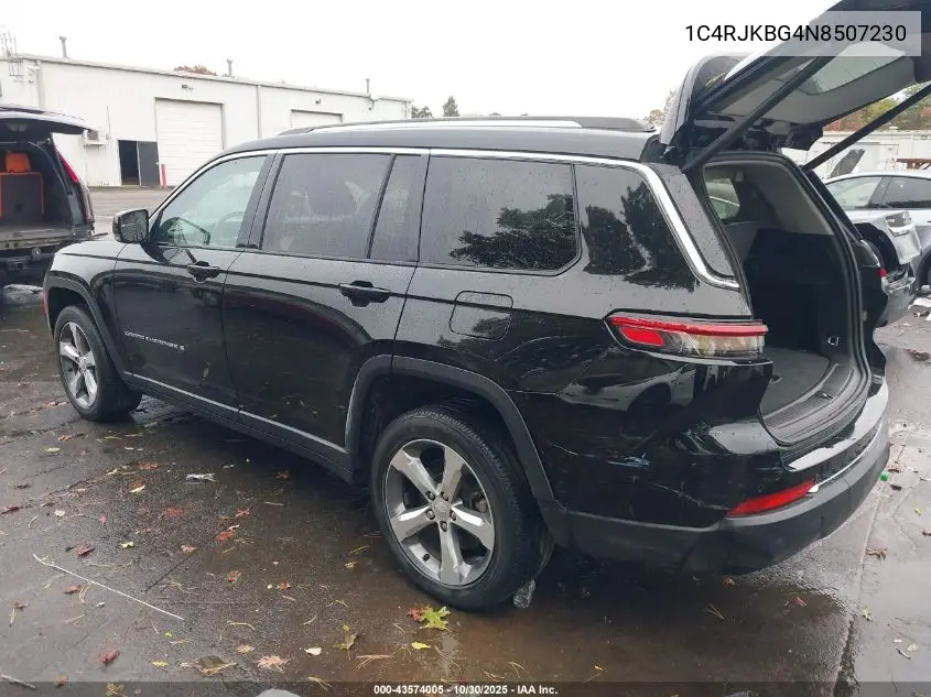 1C4RJKBG4N8507230 2022 Jeep Grand Cherokee L Limited 4X4