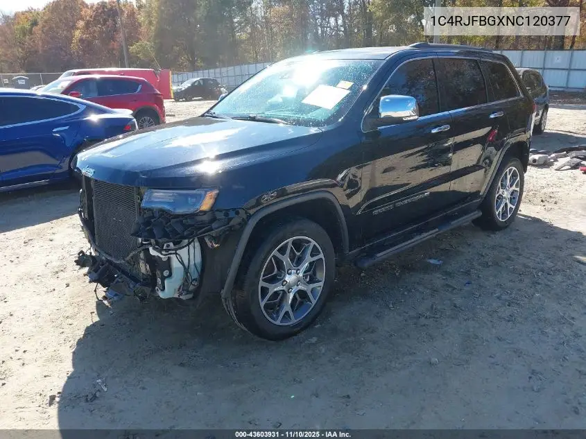 1C4RJFBGXNC120377 2022 Jeep Grand Cherokee Wk Limited 4X4