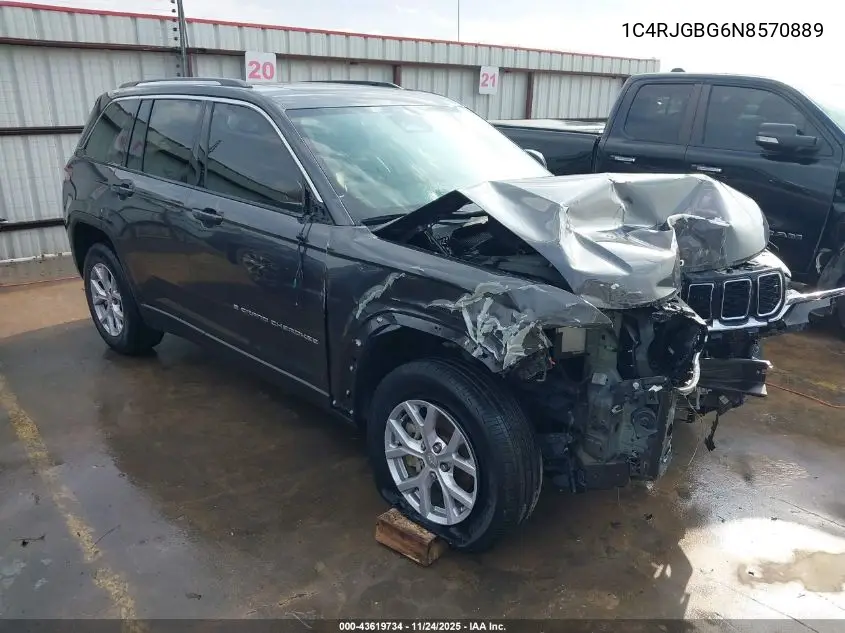 1C4RJGBG6N8570889 2022 Jeep Grand Cherokee Limited 4X2