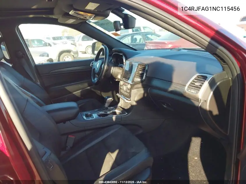1C4RJFAG1NC115456 2022 Jeep Grand Cherokee Wk Laredo X