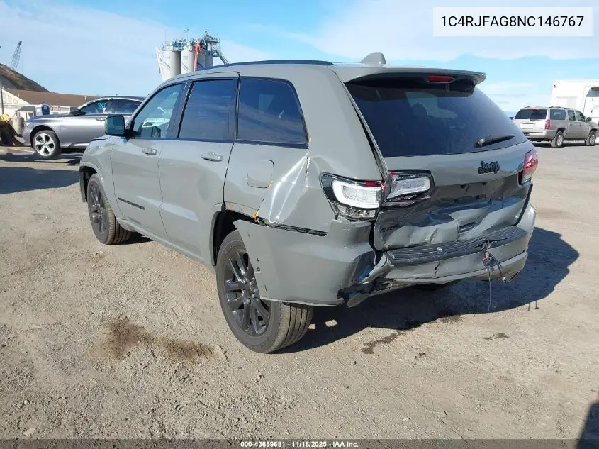1C4RJFAG8NC146767 2022 Jeep Grand Cherokee Wk Laredo X