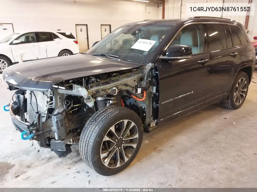 1C4RJYD63N8761552 2022 Jeep Grand Cherokee 4Xe Overland