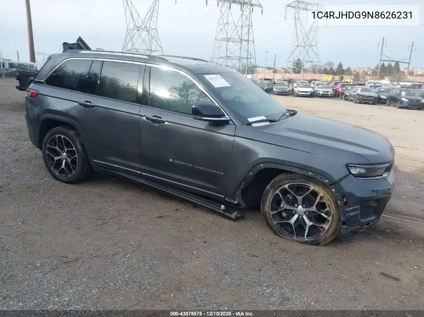 1C4RJHDG9N8626231 2022 Jeep Grand Cherokee Overland 4X4