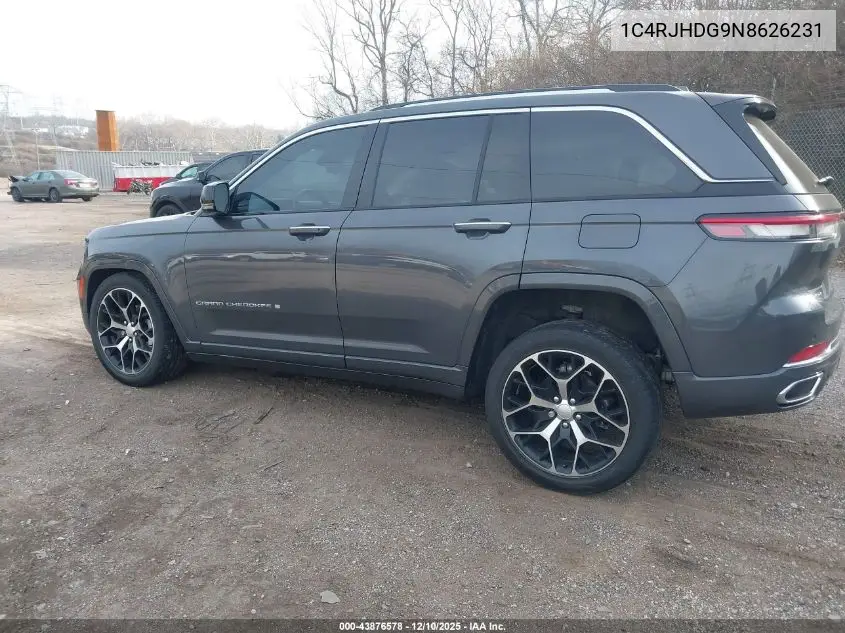 1C4RJHDG9N8626231 2022 Jeep Grand Cherokee Overland 4X4