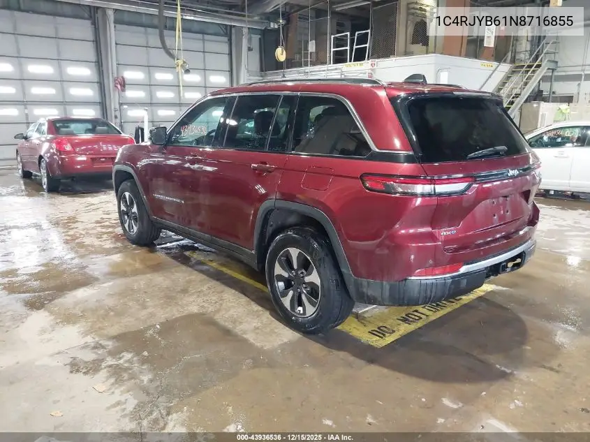 1C4RJYB61N8716855 2022 Jeep Grand Cherokee 4Xe Limited 4X4