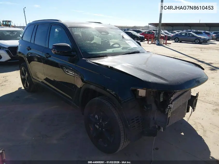 1C4RJHAG7N8610453 2022 Jeep Grand Cherokee Altitude 4X4