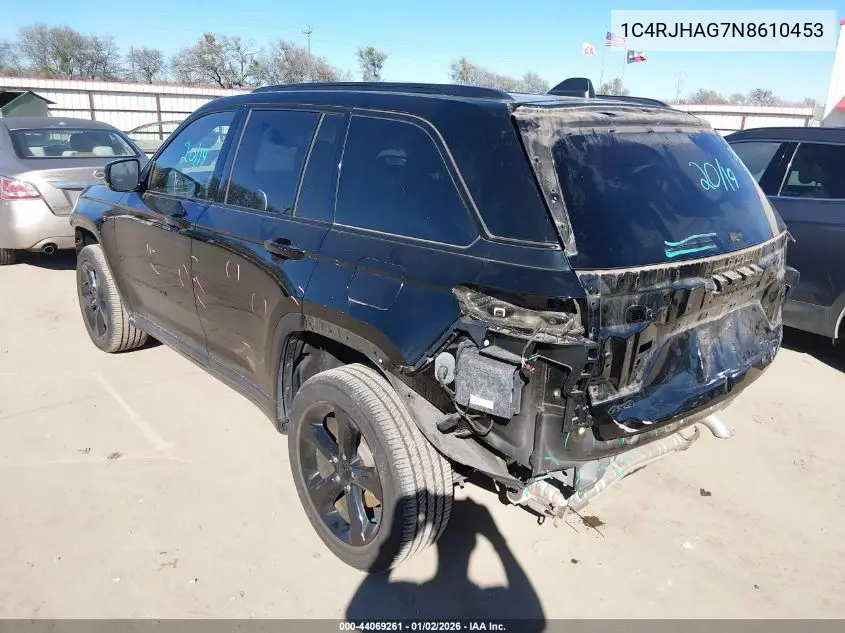 1C4RJHAG7N8610453 2022 Jeep Grand Cherokee Altitude 4X4