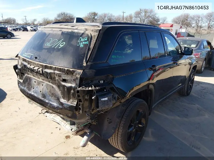 1C4RJHAG7N8610453 2022 Jeep Grand Cherokee Altitude 4X4