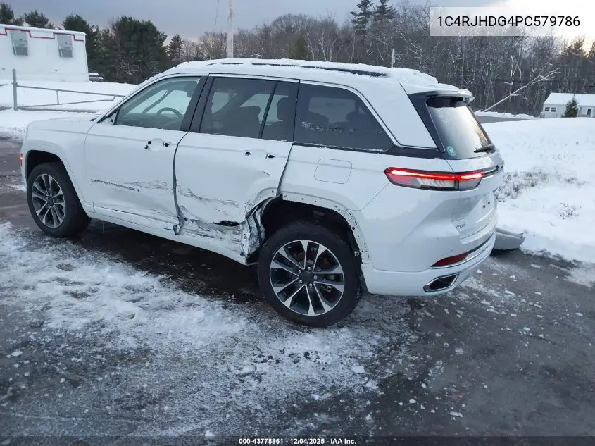 1C4RJHDG4PC579786 2023 Jeep Grand Cherokee Overland 4X4