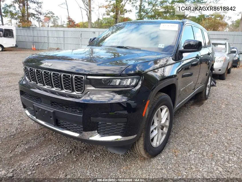1C4RJKAGXR8618842 2024 Jeep Grand Cherokee L Laredo X 4X4