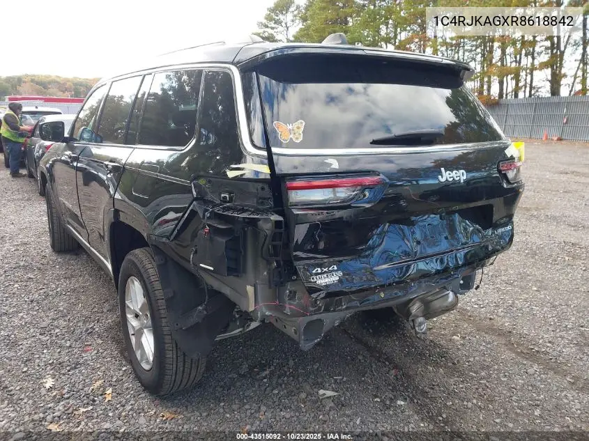 1C4RJKAGXR8618842 2024 Jeep Grand Cherokee L Laredo X 4X4