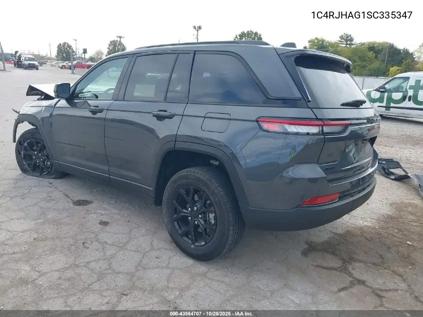 1C4RJHAG1SC335347 2025 Jeep Grand Cherokee Altitude X 4X4