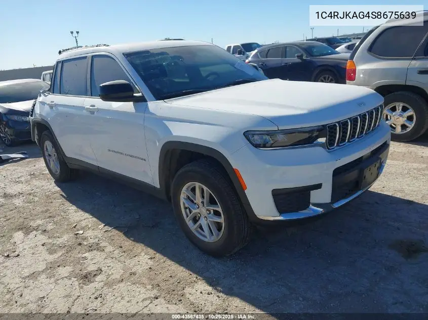 1C4RJKAG4S8675639 2025 Jeep Grand Cherokee L Laredo X 4X4