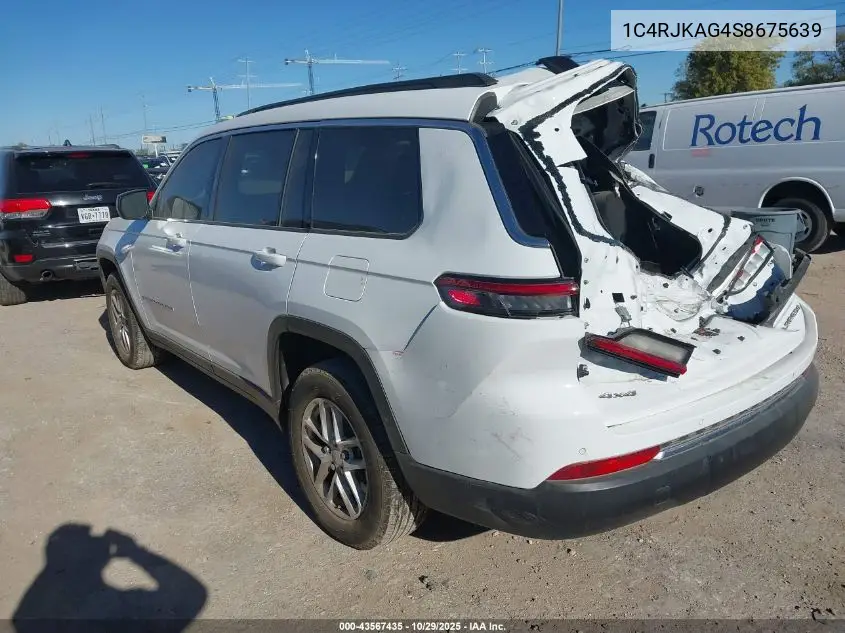 1C4RJKAG4S8675639 2025 Jeep Grand Cherokee L Laredo X 4X4