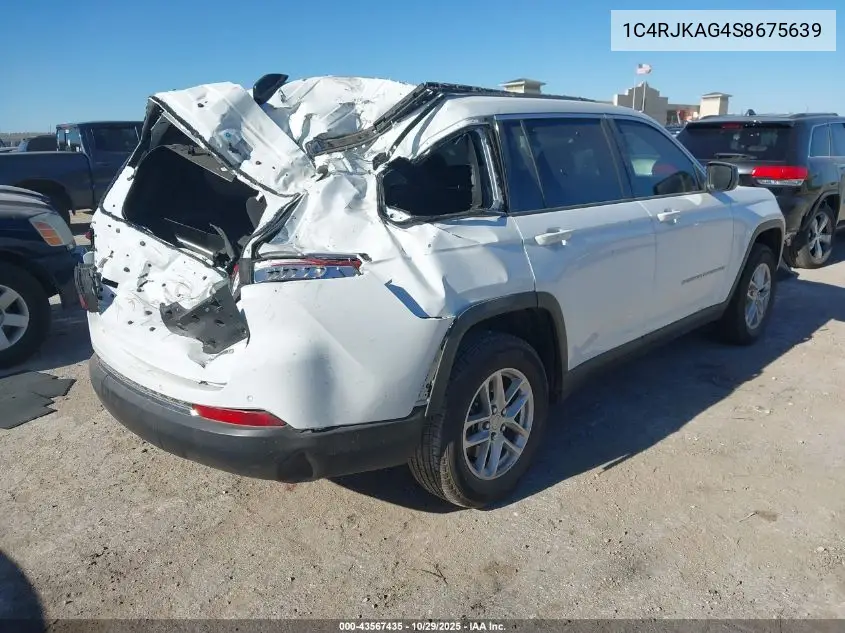 1C4RJKAG4S8675639 2025 Jeep Grand Cherokee L Laredo X 4X4