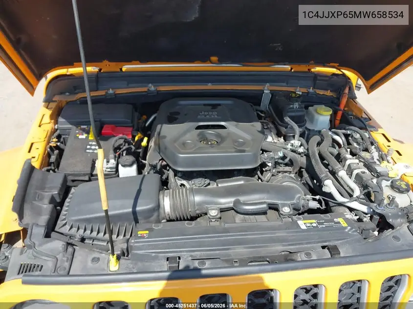 2021 Jeep Wrangler 4Xe Unlimited Sahara 4X4 VIN: 1C4JJXP65MW658534 Lot: 45251437