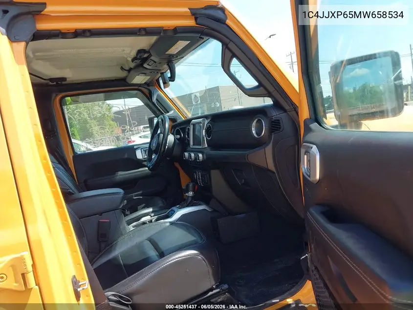 2021 Jeep Wrangler 4Xe Unlimited Sahara 4X4 VIN: 1C4JJXP65MW658534 Lot: 45251437