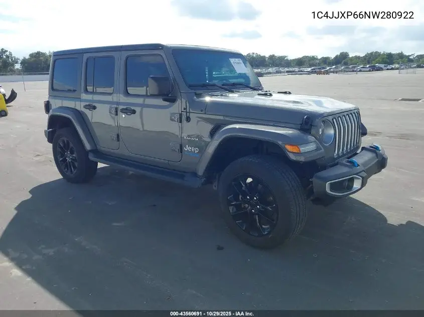 1C4JJXP66NW280922 2022 Jeep Wrangler 4Xe Unlimited Sahara 4X4