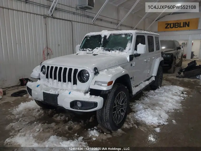2023 Jeep Wrangler 4Xe 4-Door High Altitude VIN: 1C4JJXP60PW552108 Lot: 12451534