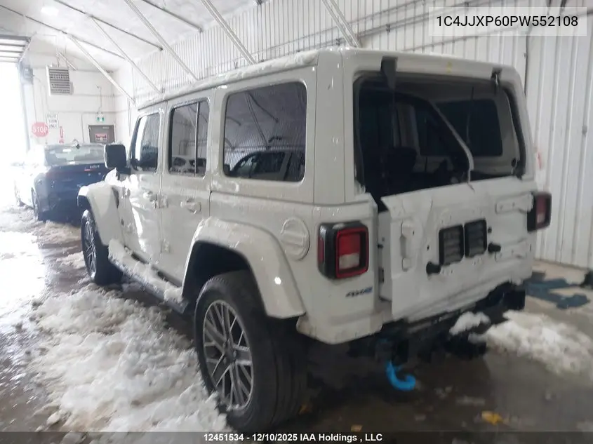 2023 Jeep Wrangler 4Xe 4-Door High Altitude VIN: 1C4JJXP60PW552108 Lot: 12451534