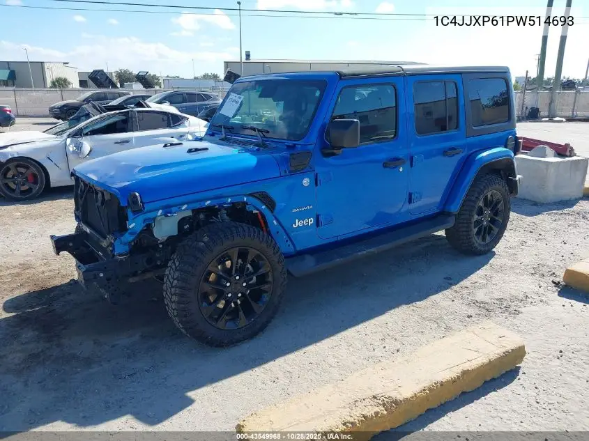 1C4JJXP61PW514693 2023 Jeep Wrangler 4Xe Sahara 4X4