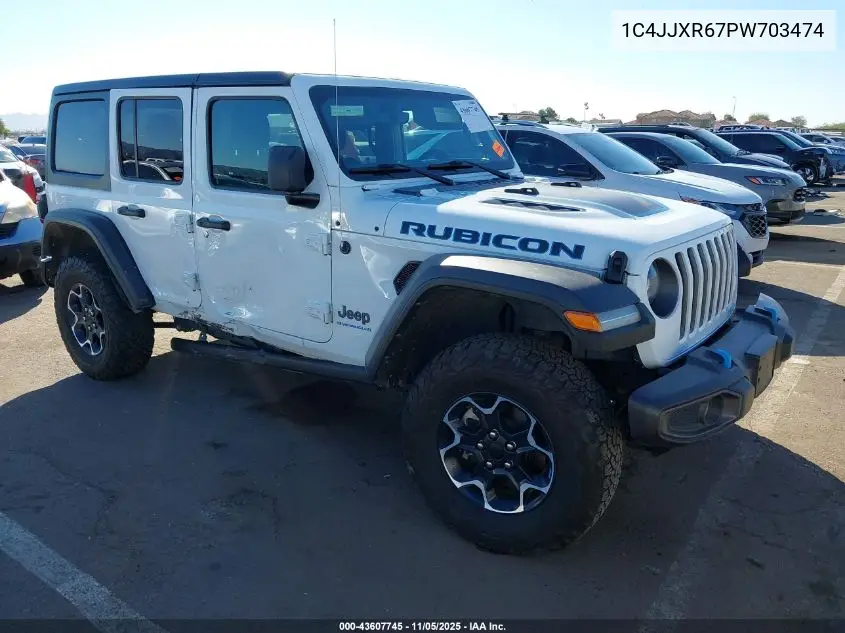 1C4JJXR67PW703474 2023 Jeep Wrangler 4Xe Rubicon 4X4