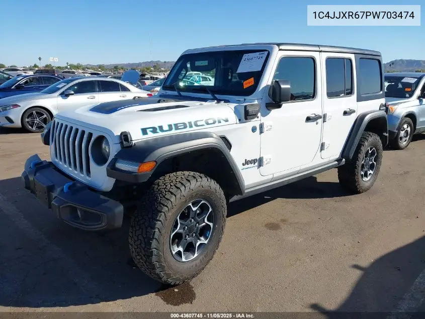 1C4JJXR67PW703474 2023 Jeep Wrangler 4Xe Rubicon 4X4