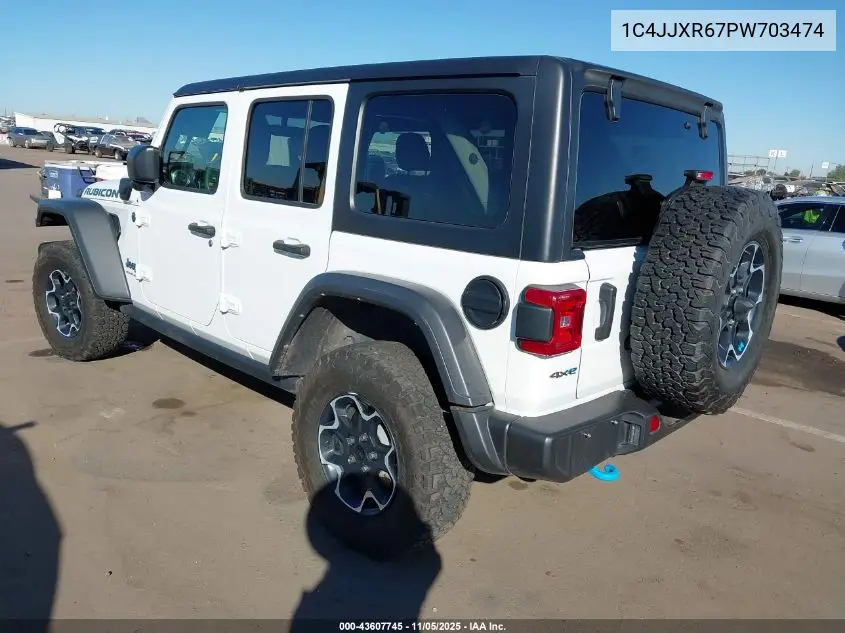1C4JJXR67PW703474 2023 Jeep Wrangler 4Xe Rubicon 4X4