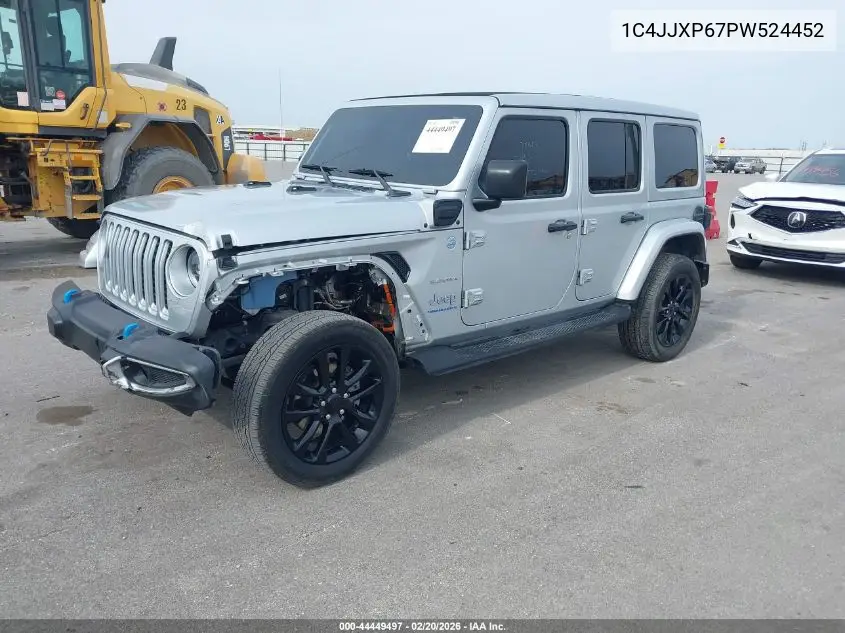 1C4JJXP67PW524452 2023 Jeep Wrangler 4Xe Sahara 4X4