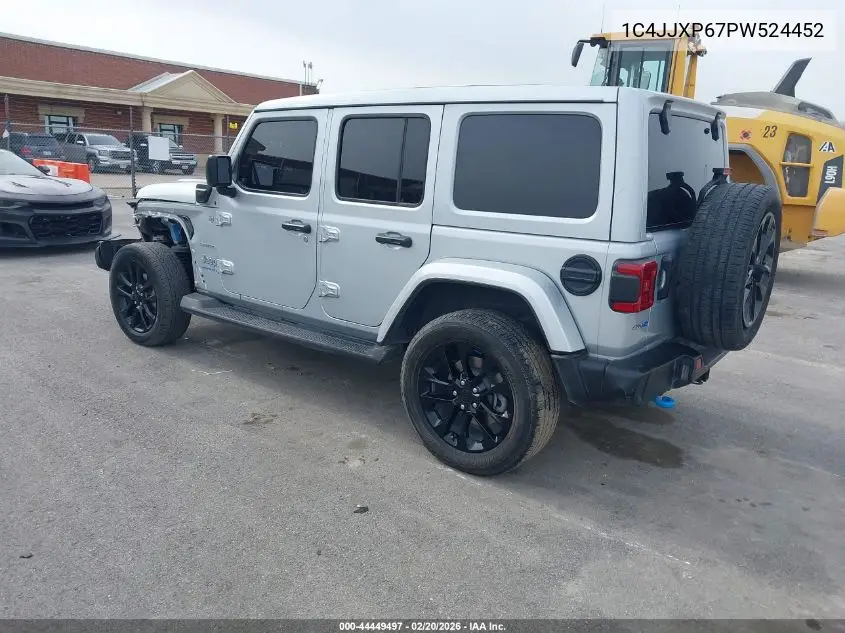 1C4JJXP67PW524452 2023 Jeep Wrangler 4Xe Sahara 4X4