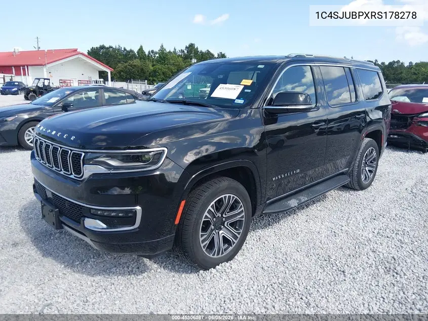 2024 Jeep Wagoneer Series Ii 4X2 VIN: 1C4SJUBPXRS178278 Lot: 45306087