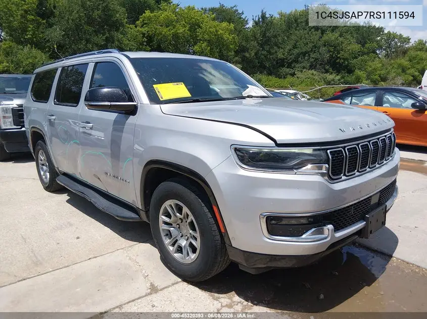 2024 Jeep Wagoneer L Series I 4X4 VIN: 1C4SJSAP7RS111594 Lot: 45320393
