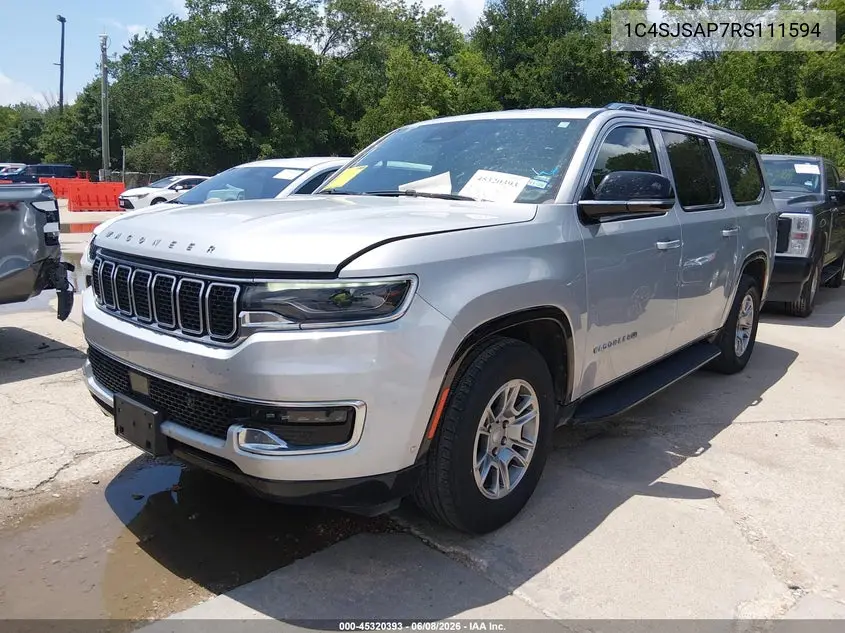 2024 Jeep Wagoneer L Series I 4X4 VIN: 1C4SJSAP7RS111594 Lot: 45320393