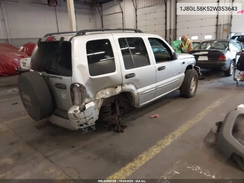 1J8GL58K52W353643 2002 Jeep Liberty Limited Edition