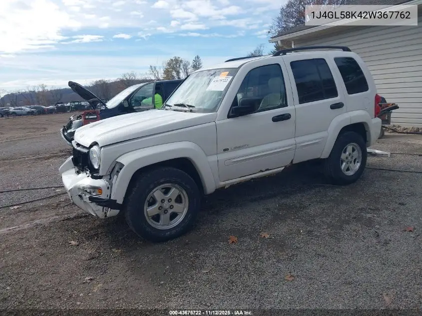 1J4GL58K42W367762 2002 Jeep Liberty Limited Edition