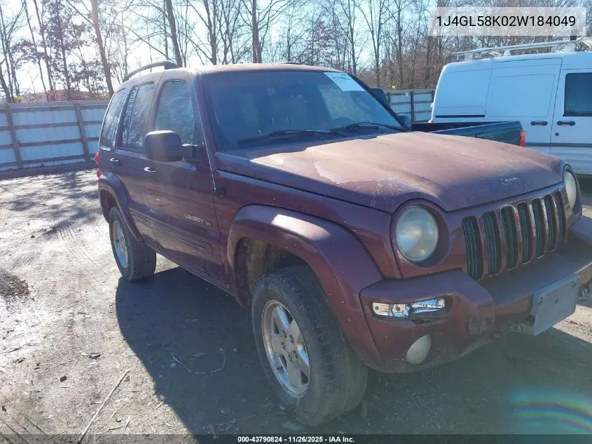 1J4GL58K02W184049 2002 Jeep Liberty Limited Edition