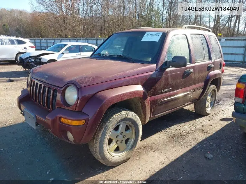 1J4GL58K02W184049 2002 Jeep Liberty Limited Edition