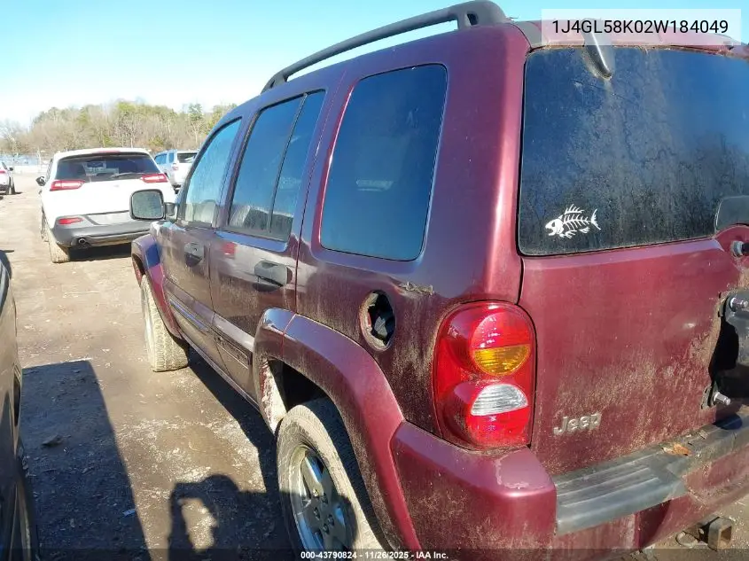 1J4GL58K02W184049 2002 Jeep Liberty Limited Edition
