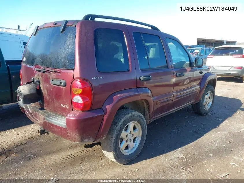 1J4GL58K02W184049 2002 Jeep Liberty Limited Edition