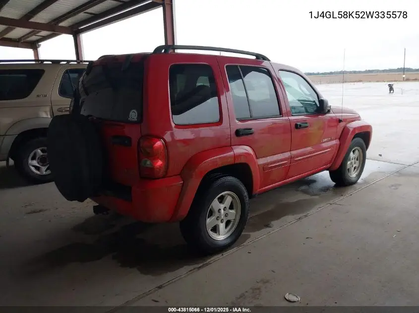 1J4GL58K52W335578 2002 Jeep Liberty Limited Edition