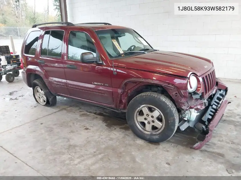 1J8GL58K93W582179 2003 Jeep Liberty Limited Edition
