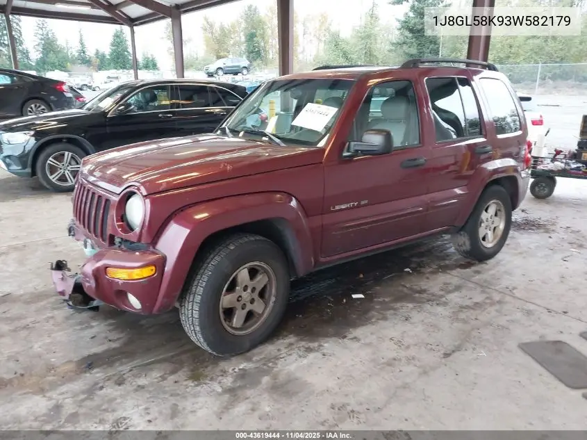 1J8GL58K93W582179 2003 Jeep Liberty Limited Edition