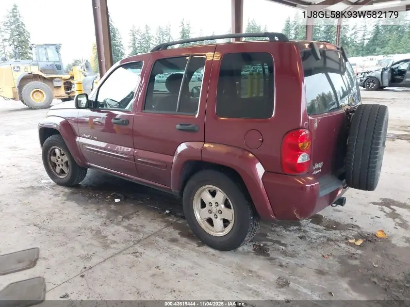 1J8GL58K93W582179 2003 Jeep Liberty Limited Edition