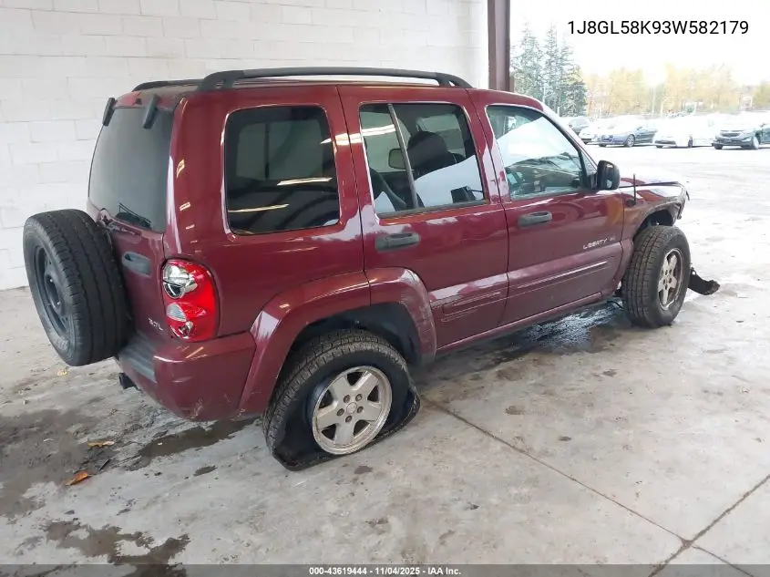 1J8GL58K93W582179 2003 Jeep Liberty Limited Edition