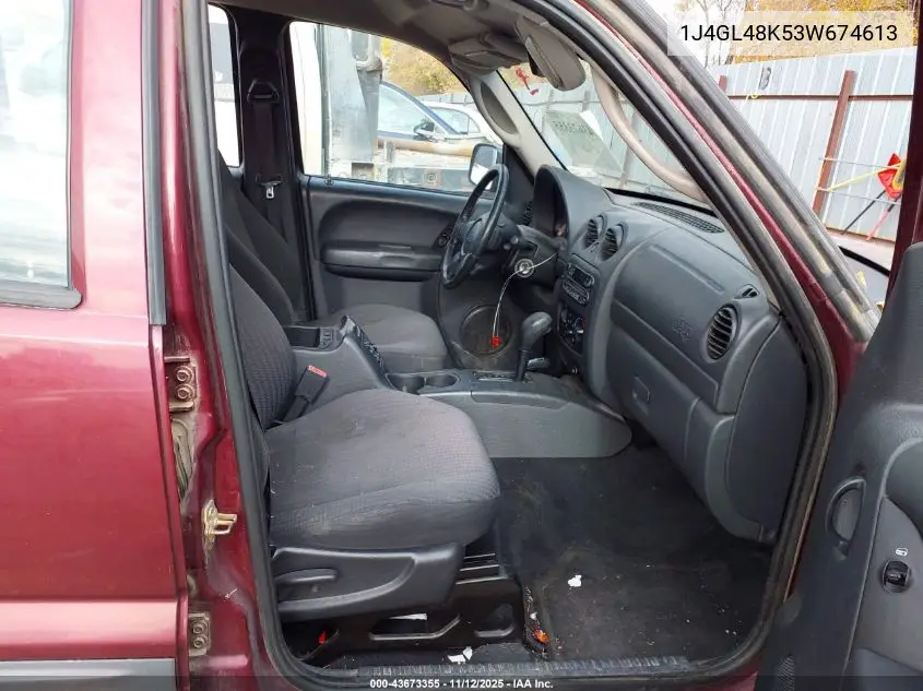 1J4GL48K53W674613 2003 Jeep Liberty Sport