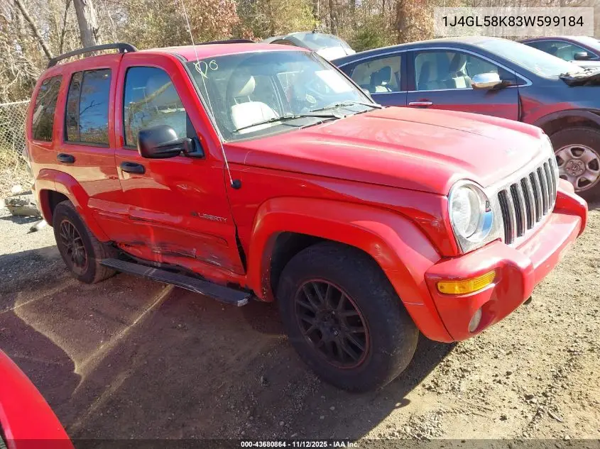 1J4GL58K83W599184 2003 Jeep Liberty Limited Edition